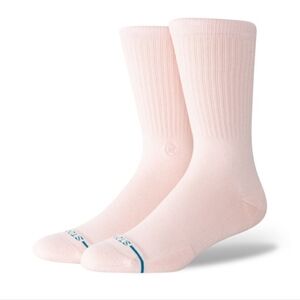 NWT Men's Icon Stance Classic Pink Crew Socks